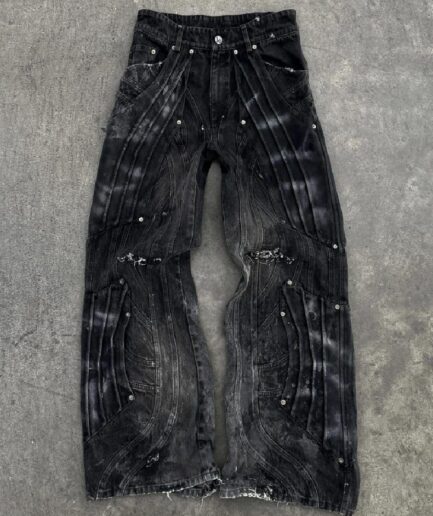 Badson Circuit Layered Denim Pants